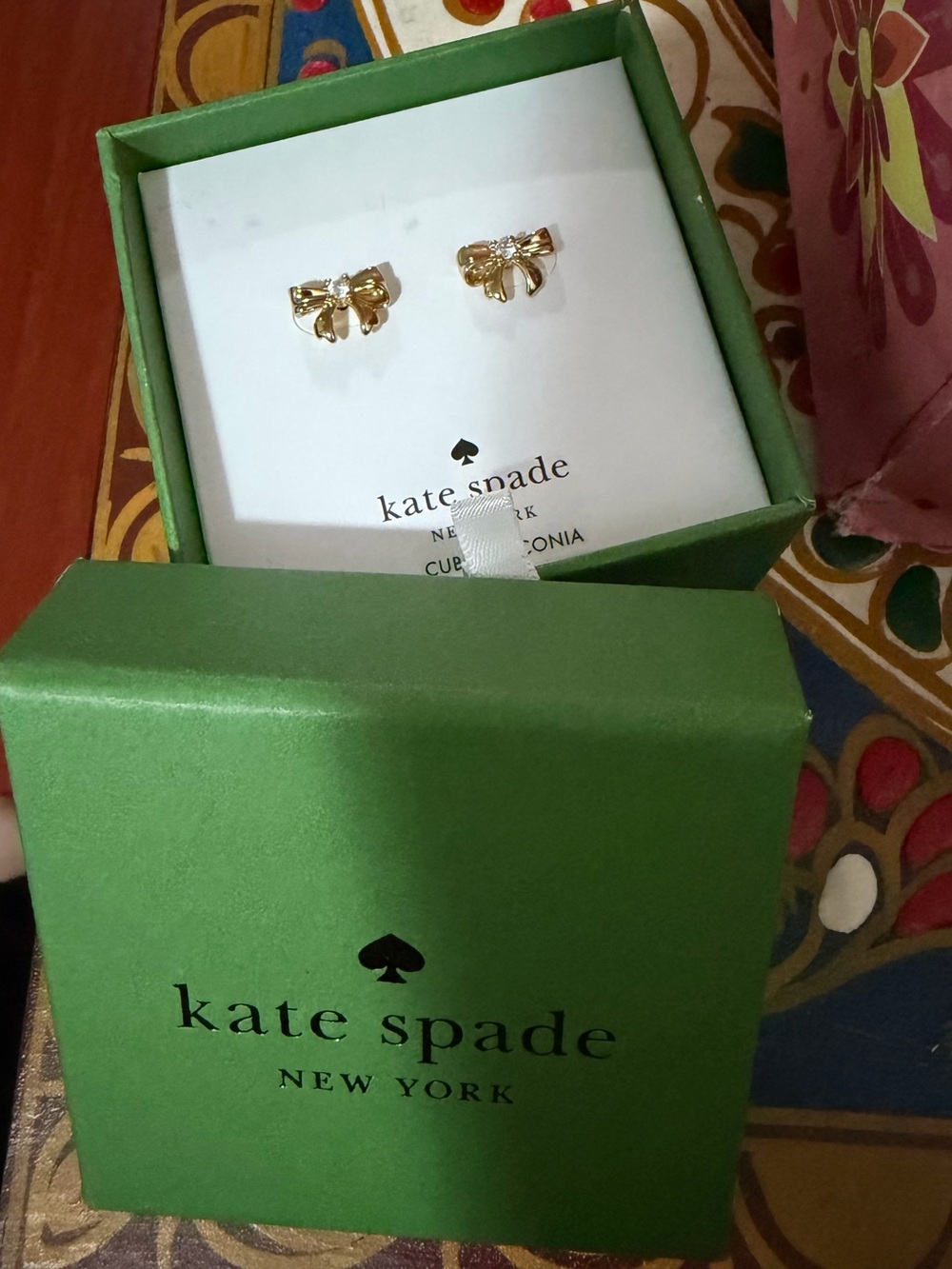 kate spade Gold Bow Stud Earrings